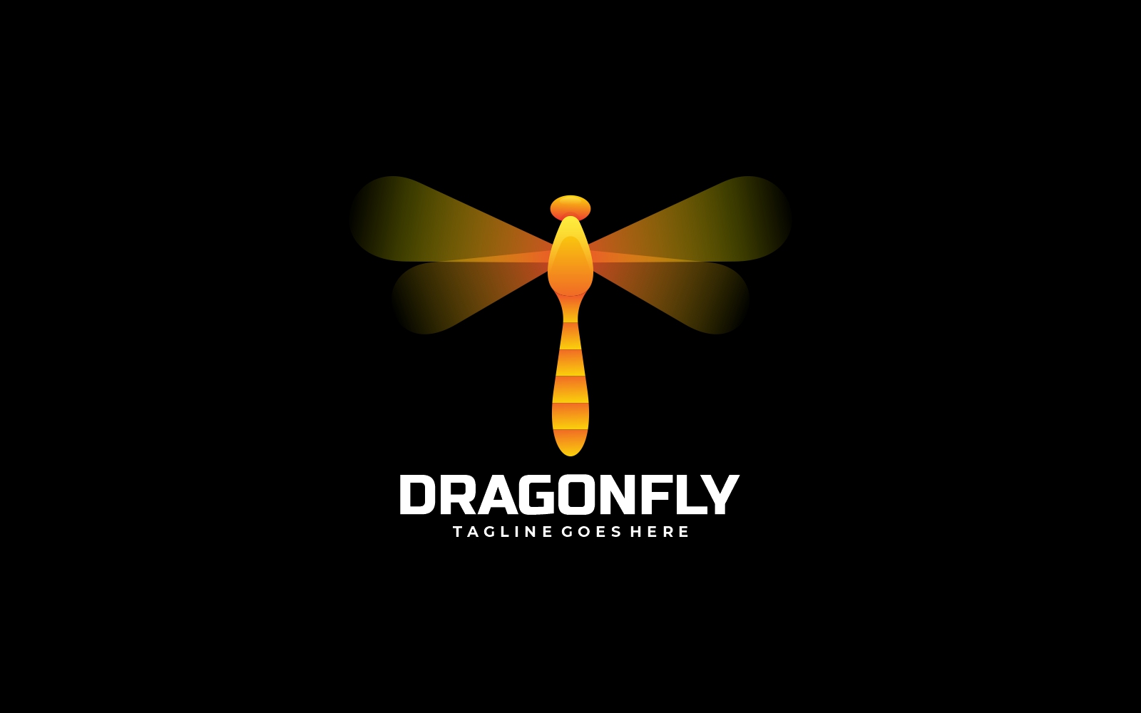 Dragonfly Gradient Logo Style