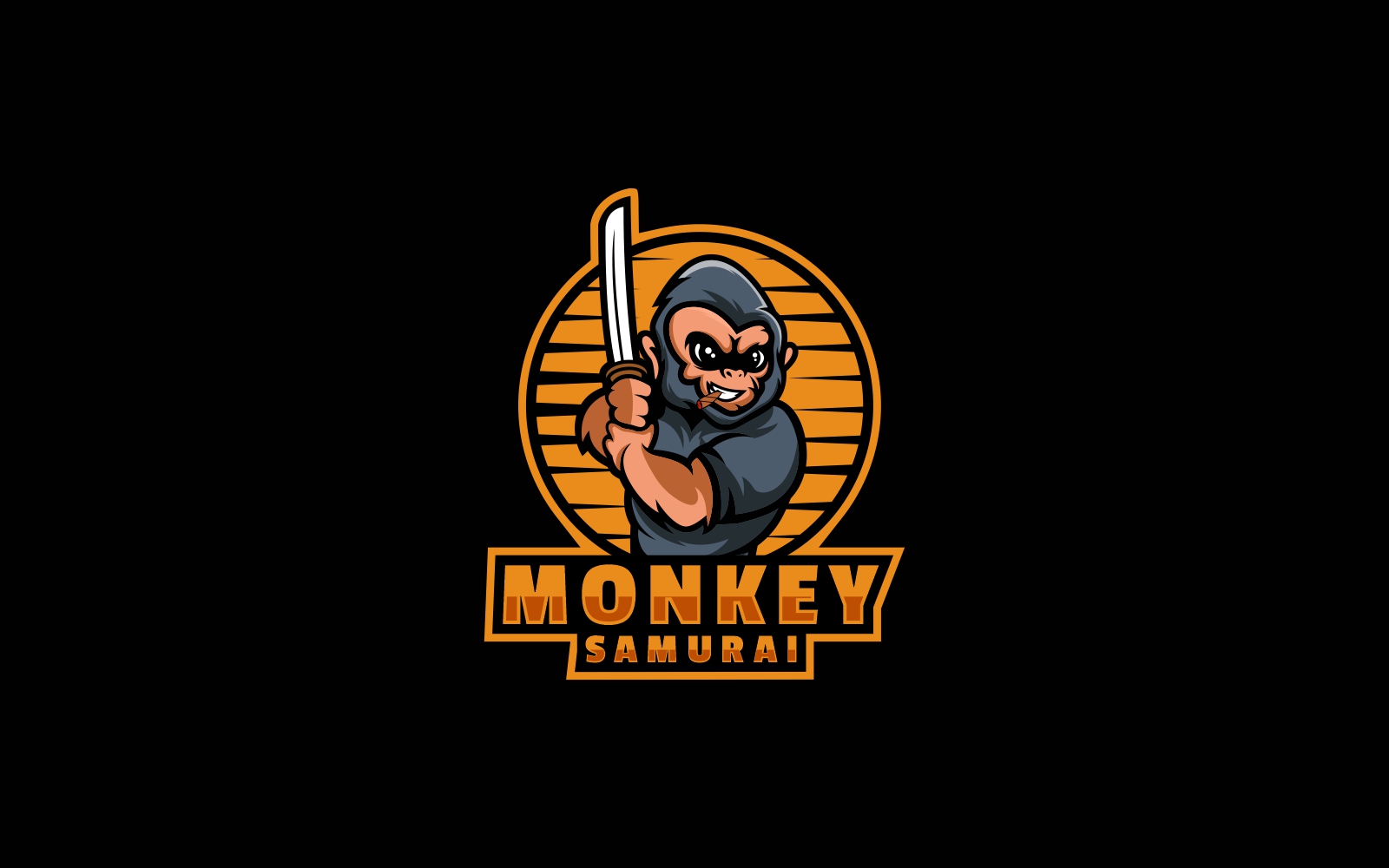 Monkey Samurai Sport and E sport Logo