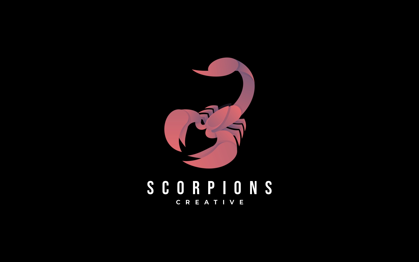 Scorpion Gradient Logo Style
