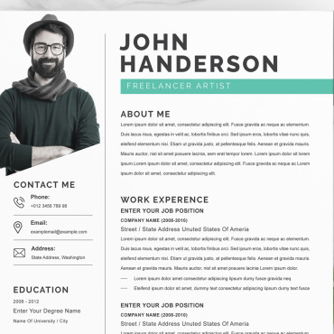 Template Clean Resume Templates 216728