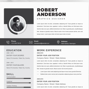 Template Clean Resume Templates 216737