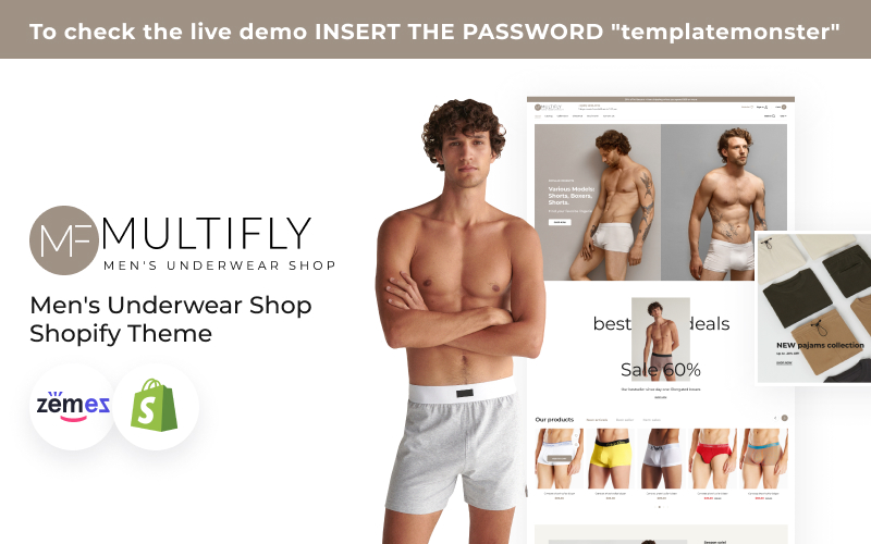 Multifly Men's Underwear Shop Shopify Theme