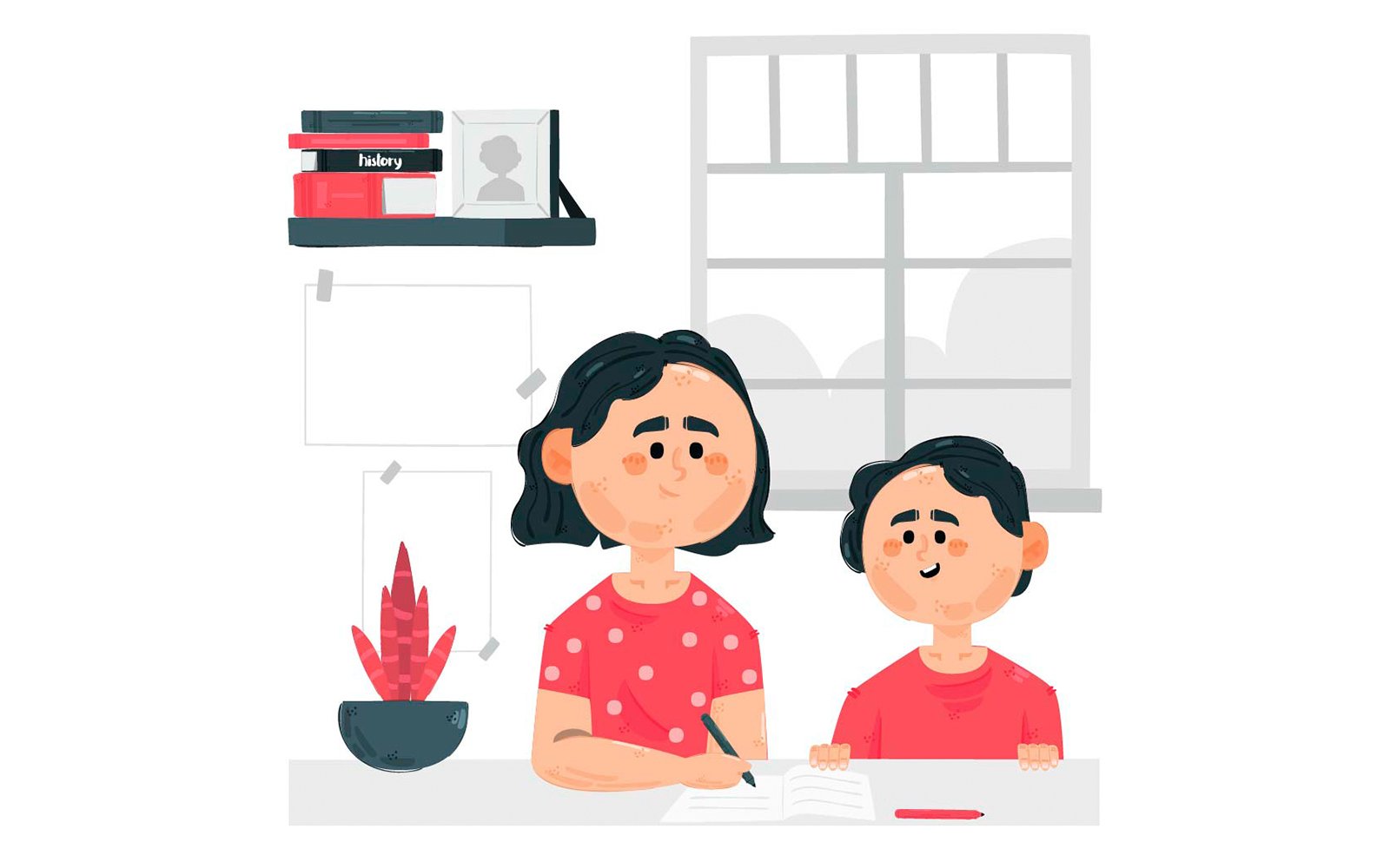 Home Schooling Concept Illustration