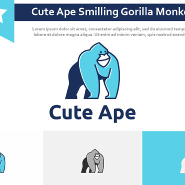 Ape Smiling Logo Templates 216796