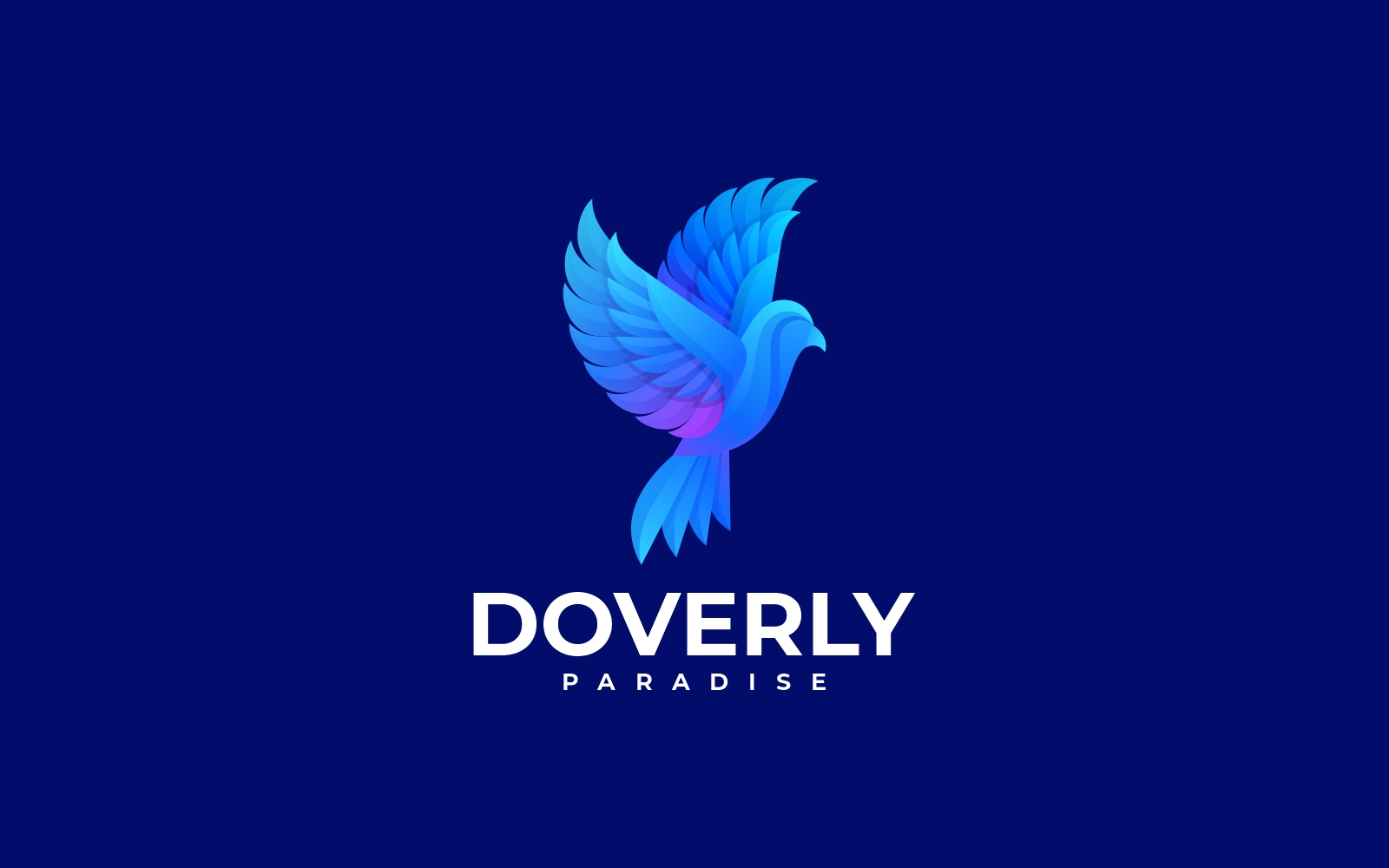 Flying Dove Gradient Logo Style
