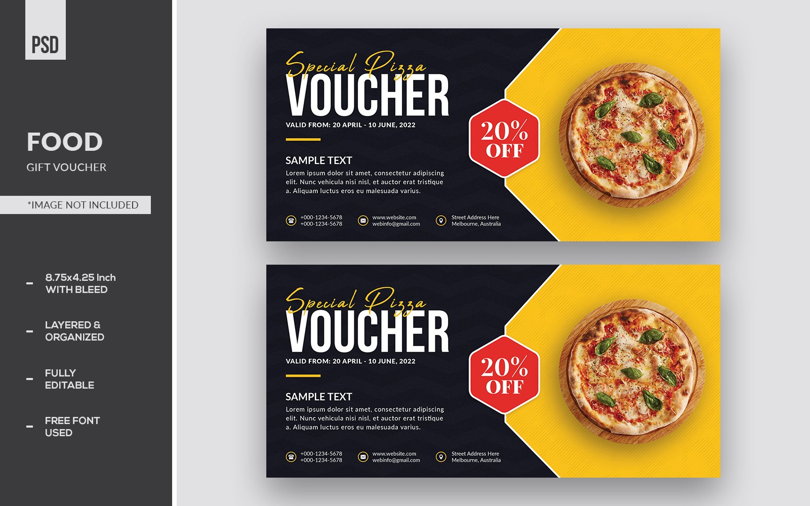 Special Pizza Voucher Templates