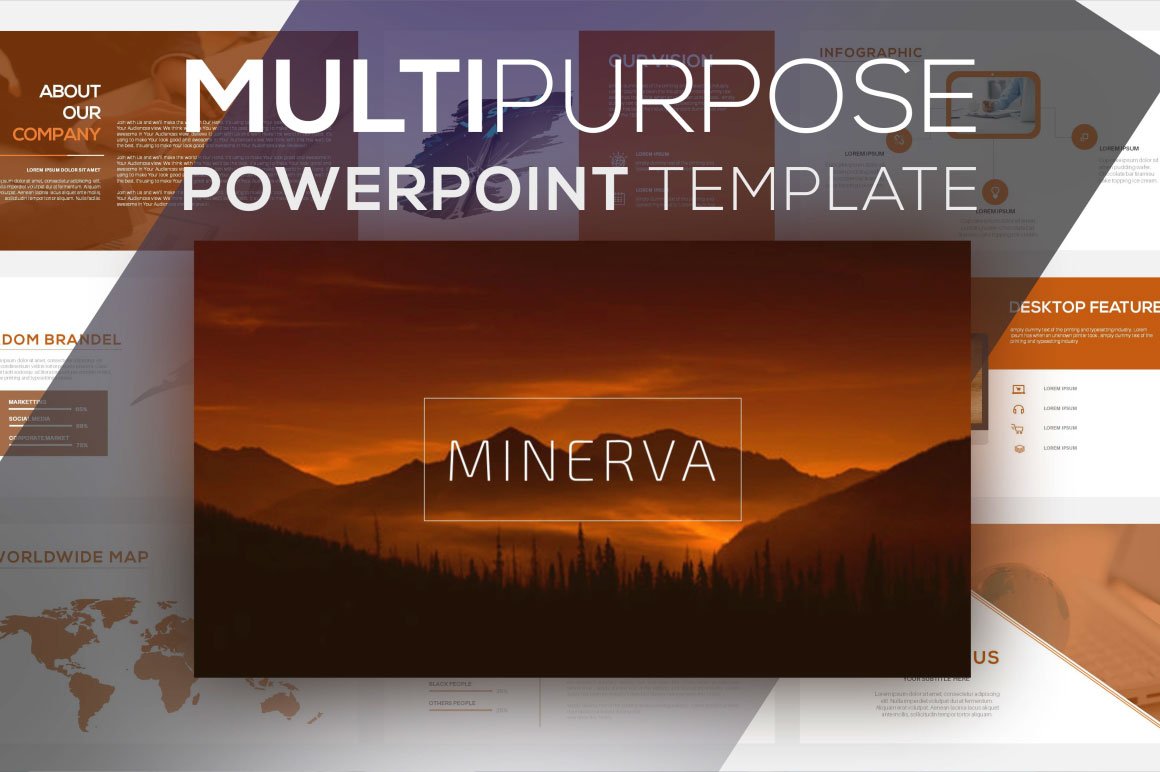 Multipurpose MINERVA Corporate Clean Powerpoint Presentation