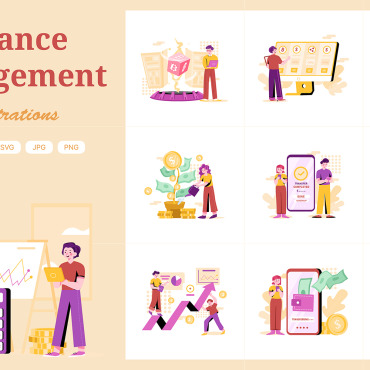 Growth Financial Illustrations Templates 216894
