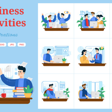 Business Success Illustrations Templates 216895