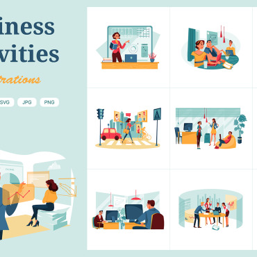 Teamwork Office Illustrations Templates 216898