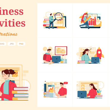 Corporate Startup Illustrations Templates 216899