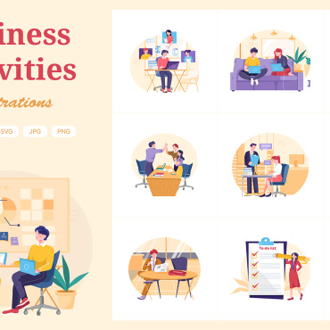 Business Success Illustrations Templates 216900