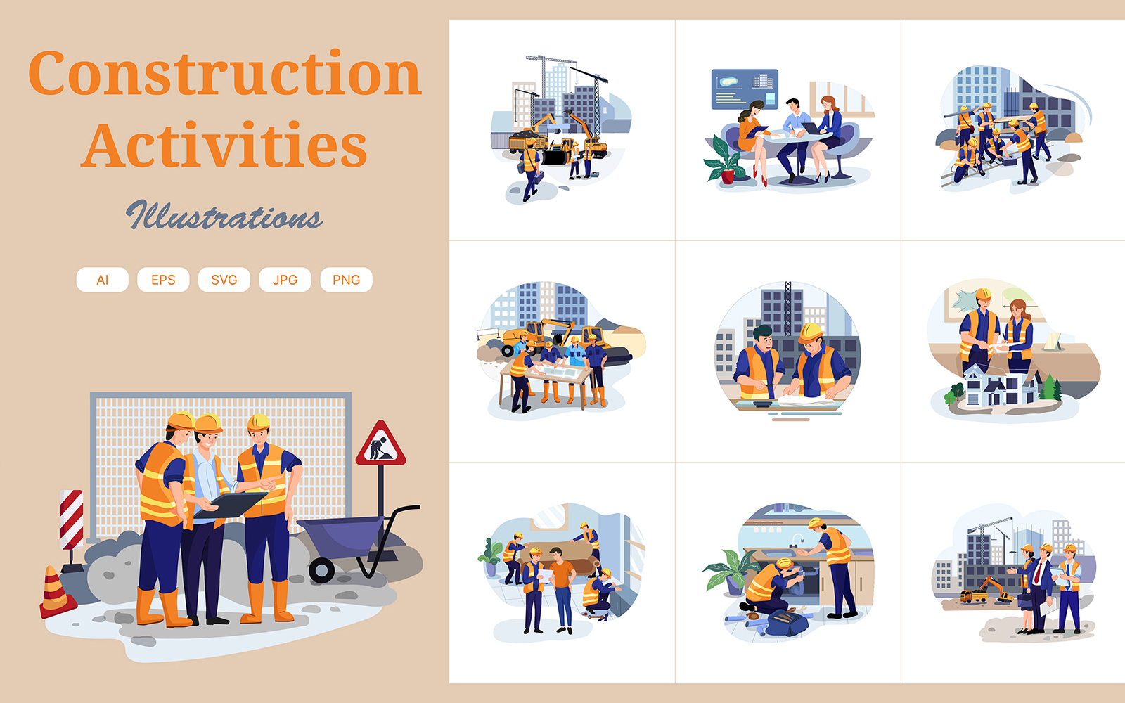 M324 - Construction Illustration Pack