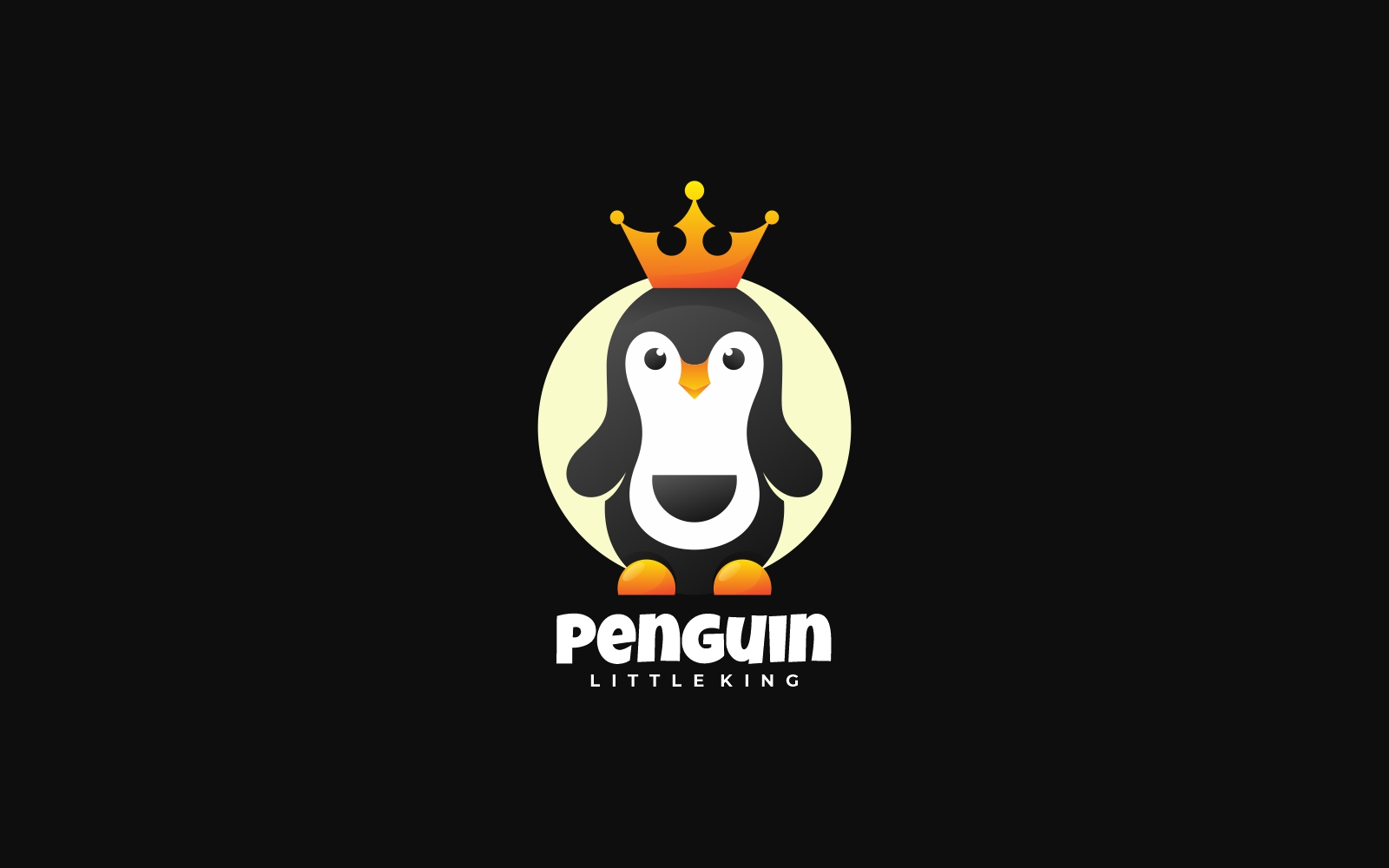 Penguin Gradient Color Logo