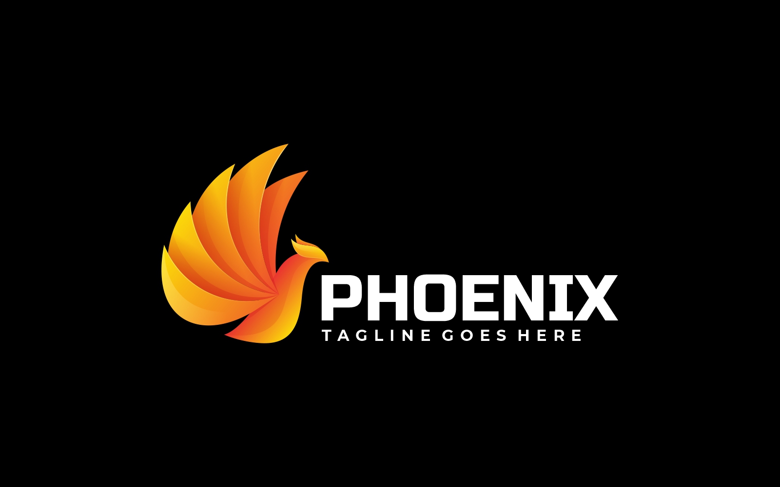 Vector Phoenix Gradient Logo