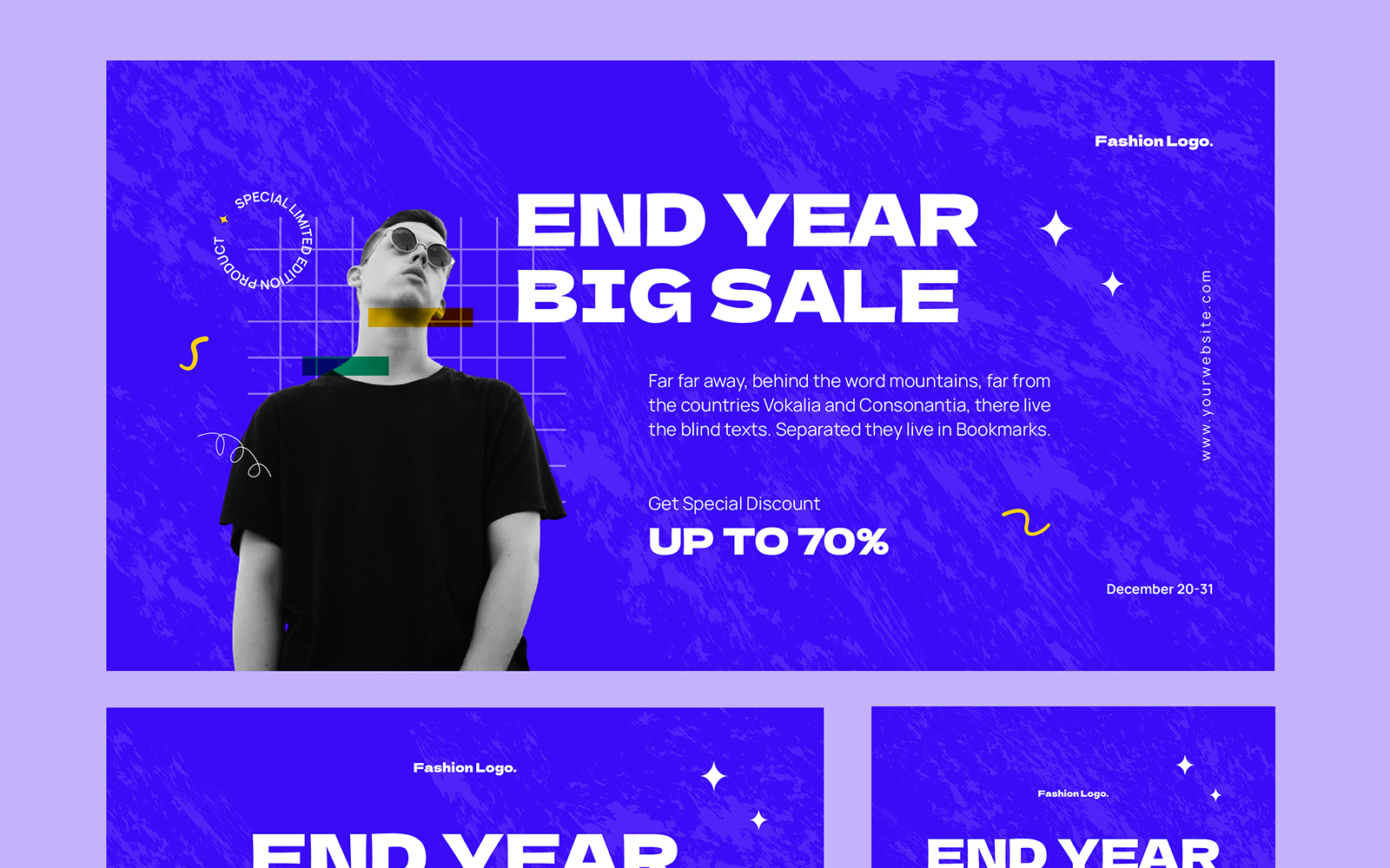 End Year Sale Facebook & Instagram Ads Template Social Media