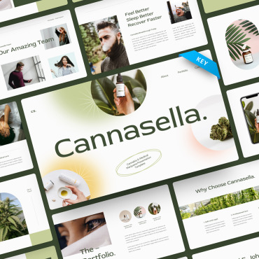 Cannabidiol Cannabis Keynote Templates 217021