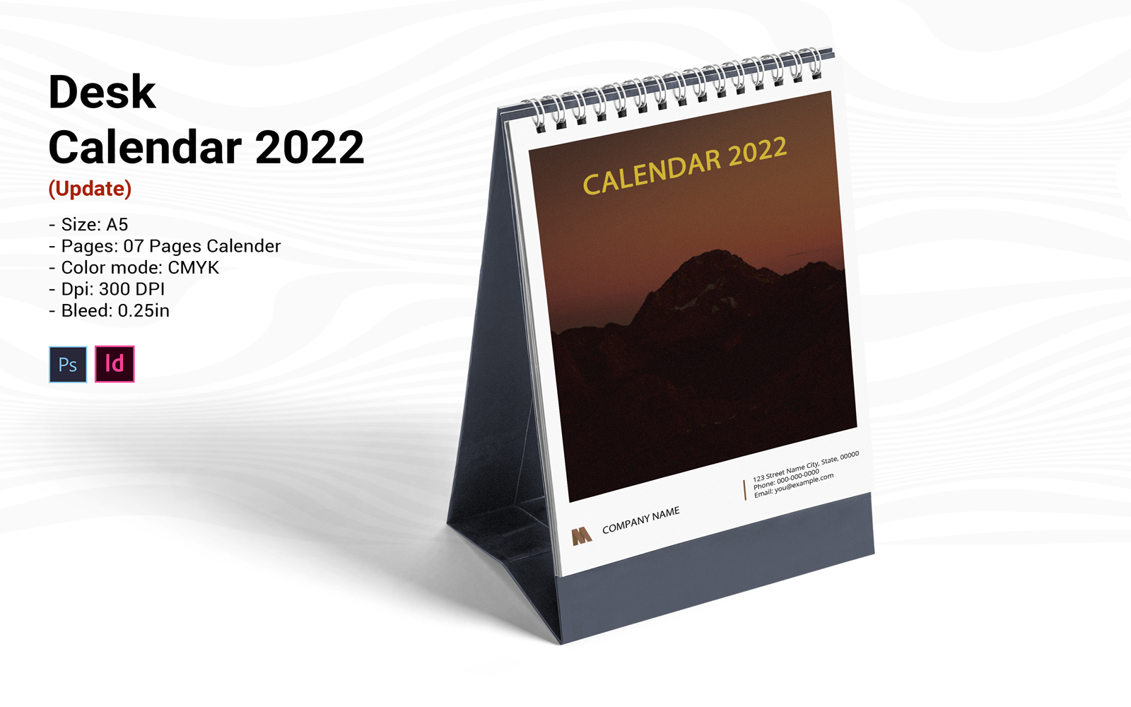 Desk Calendar 2023 Printable Template