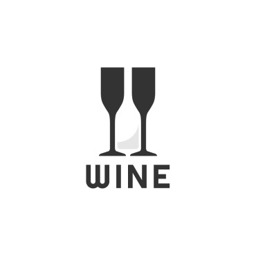 Symbol Wineglass Logo Templates 217085