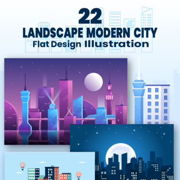 Cityscape Real Illustrations Templates 217094