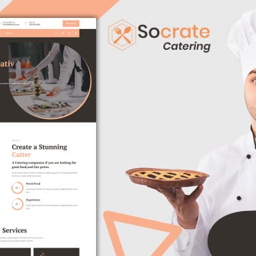 Delivery Catering Landing Page Templates 217133