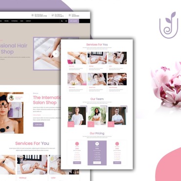 Care Girly Landing Page Templates 217147