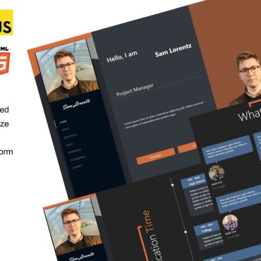 Curriculum Vitae Landing Page Templates 217166