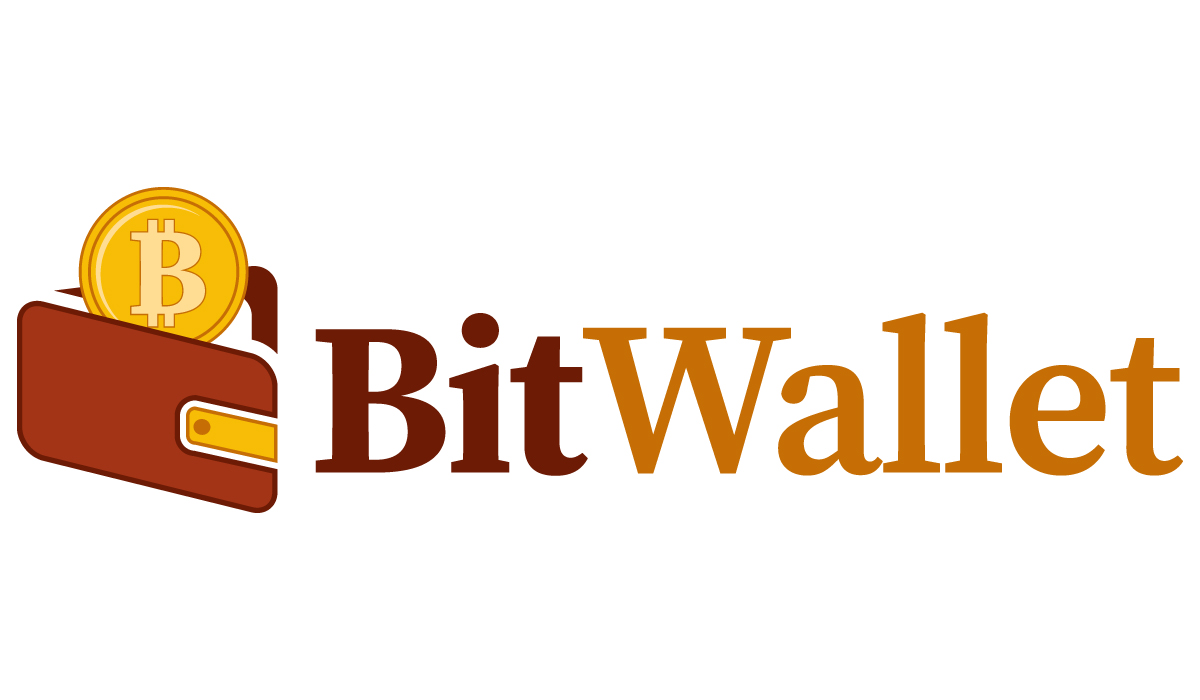 Bit Wallet Crypto Logo Template