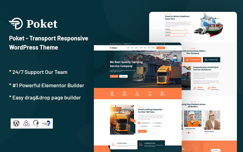 Poket - Transport Responsive WordPress Theme