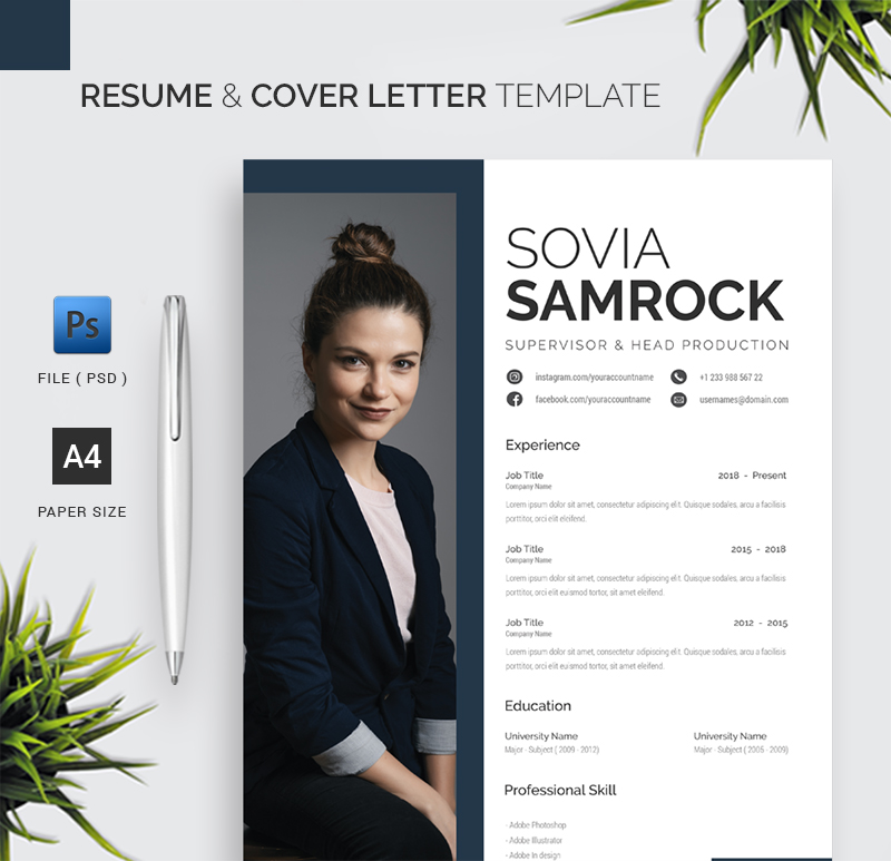 Resume & Cover Letter Template 1.43