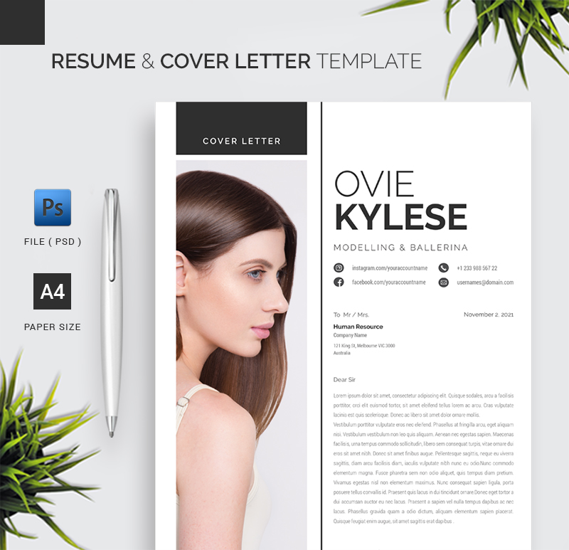 Resume & Cover Letter Template 1.44