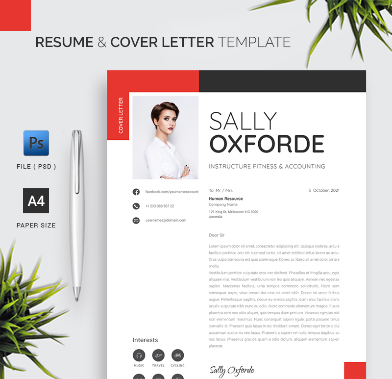 Resume & Cover Letter Template 1.45