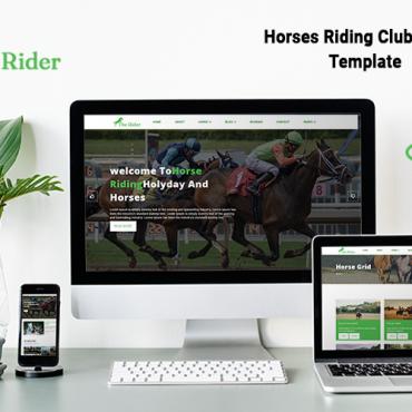 Riding Club Responsive Website Templates 217425