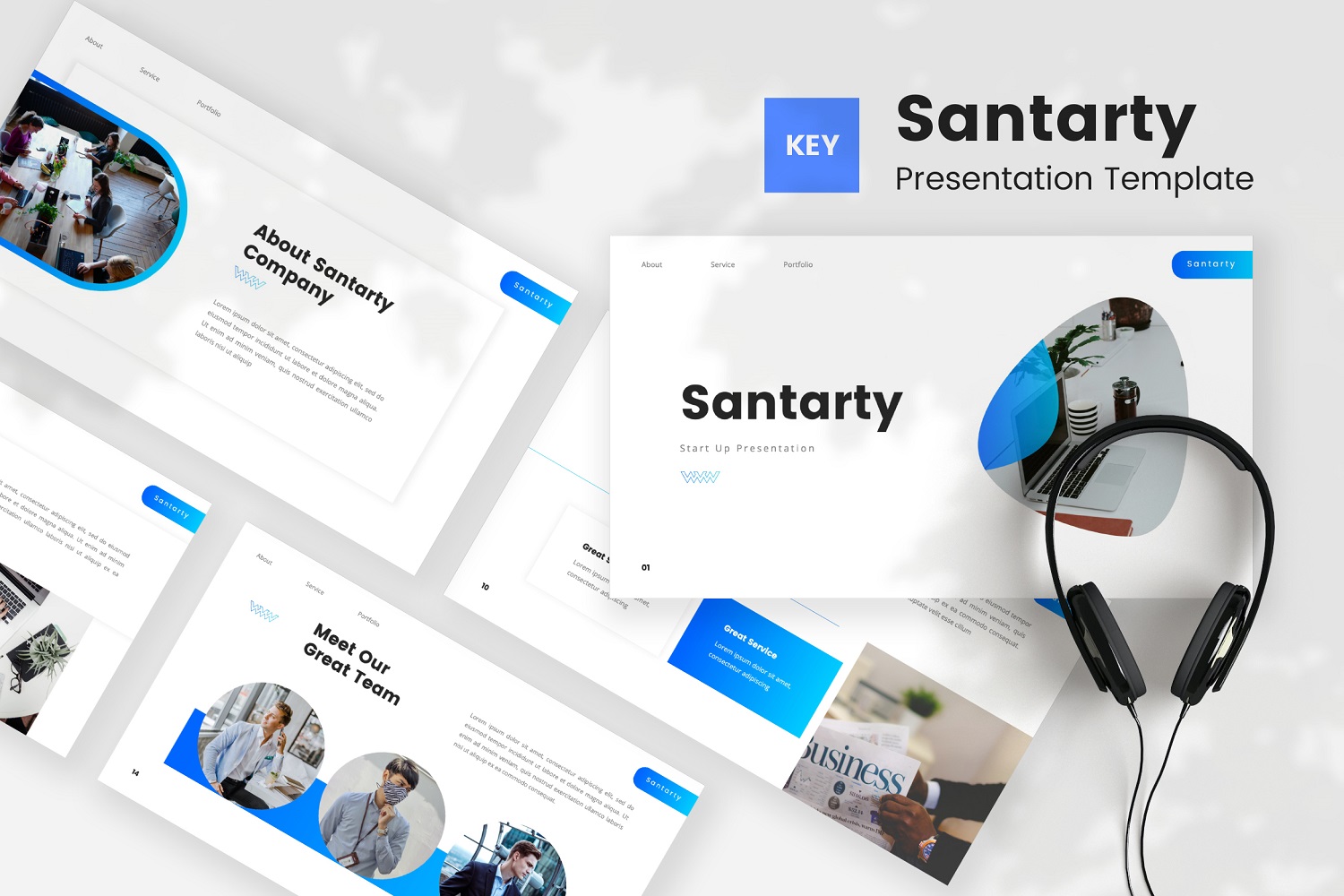 Santarty - Pitch Deck Keynote Template
