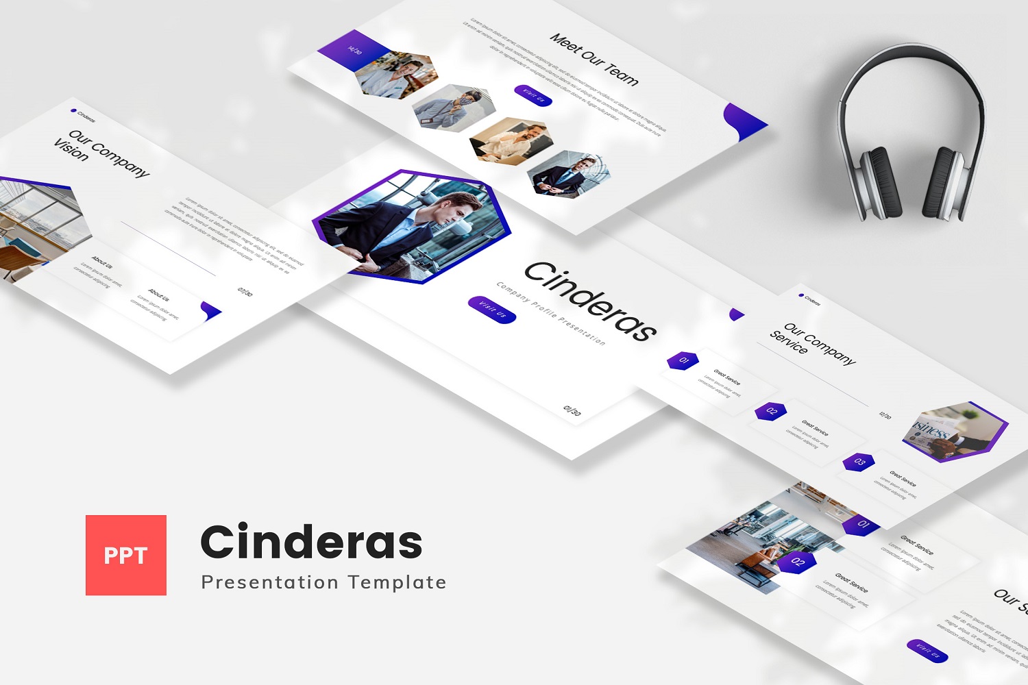 Cinderas - Company Profile PowerPoint Template