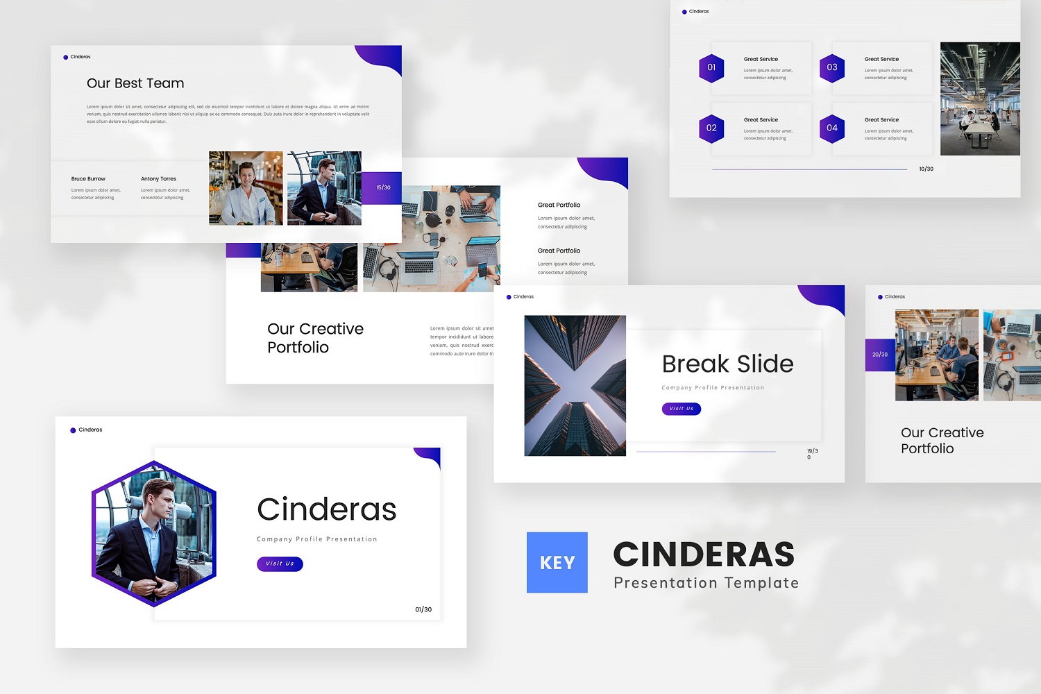 Cinderas — Company Profile Keynote Template
