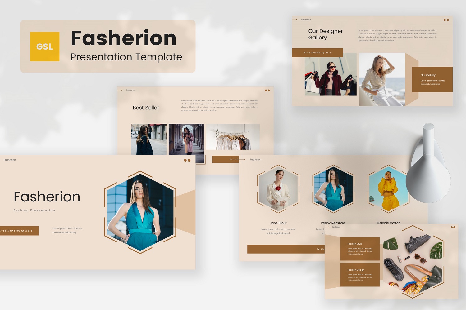 Fasherion — Fashion Google Slides Template