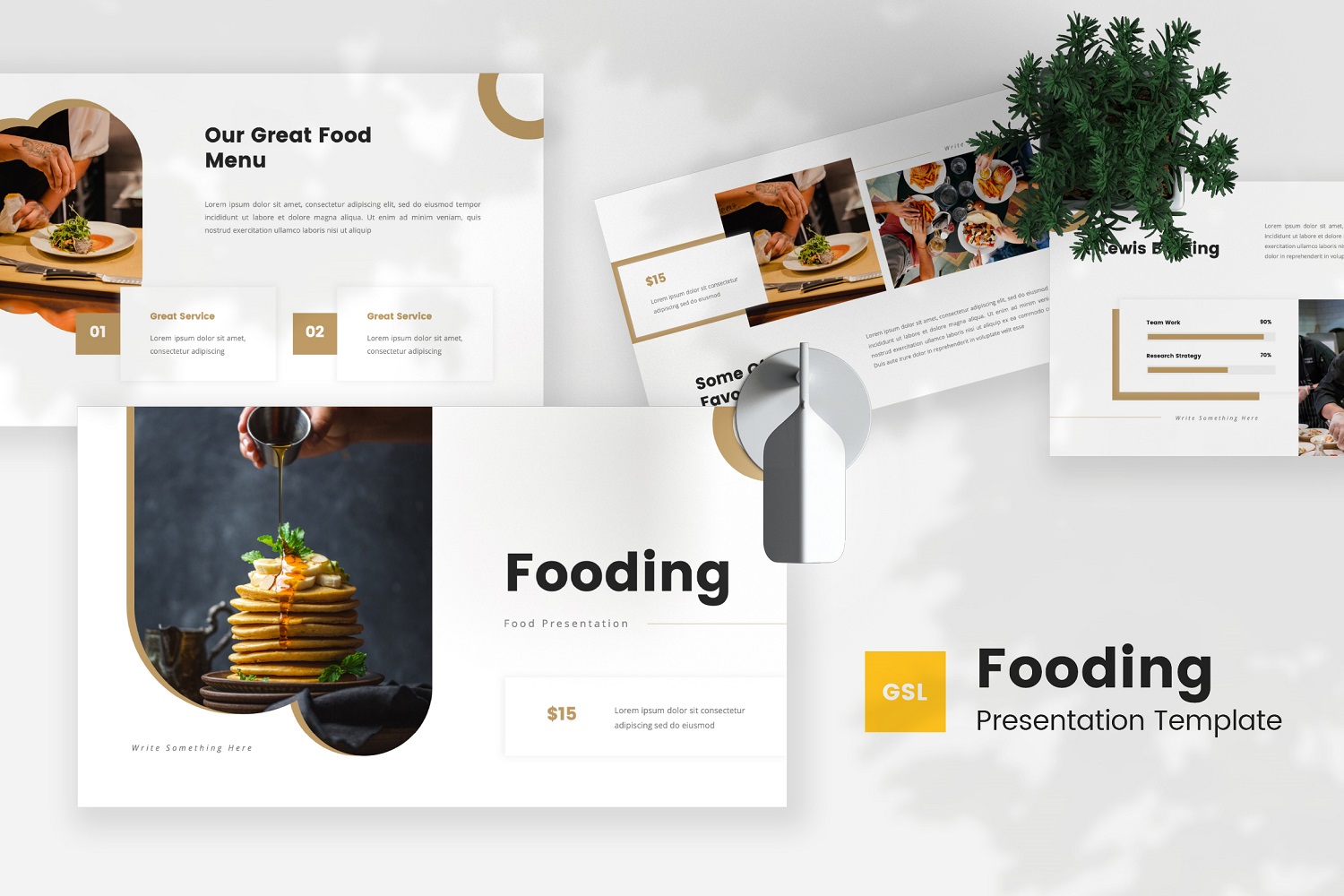 Fooding — Food Google Slides Template
