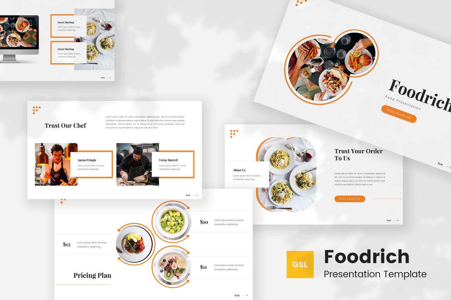 Foodrich — Food Google Slides Template