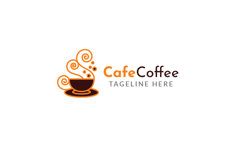 Cafe Coffee Logo Design Template