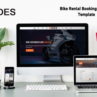 Bike Rental Responsive Website Templates 217574