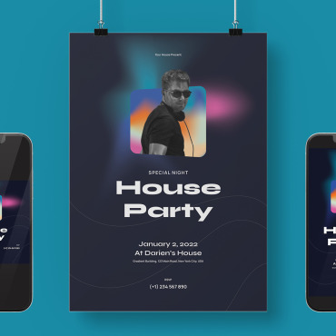 Party Poster Corporate Identity 217711