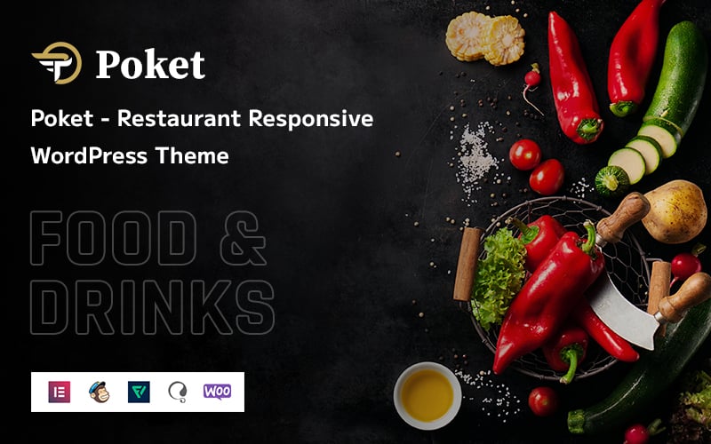 Poket - Restaurant Responsive WordPress Theme