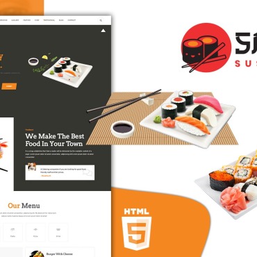 Asian Food Landing Page Templates 217807