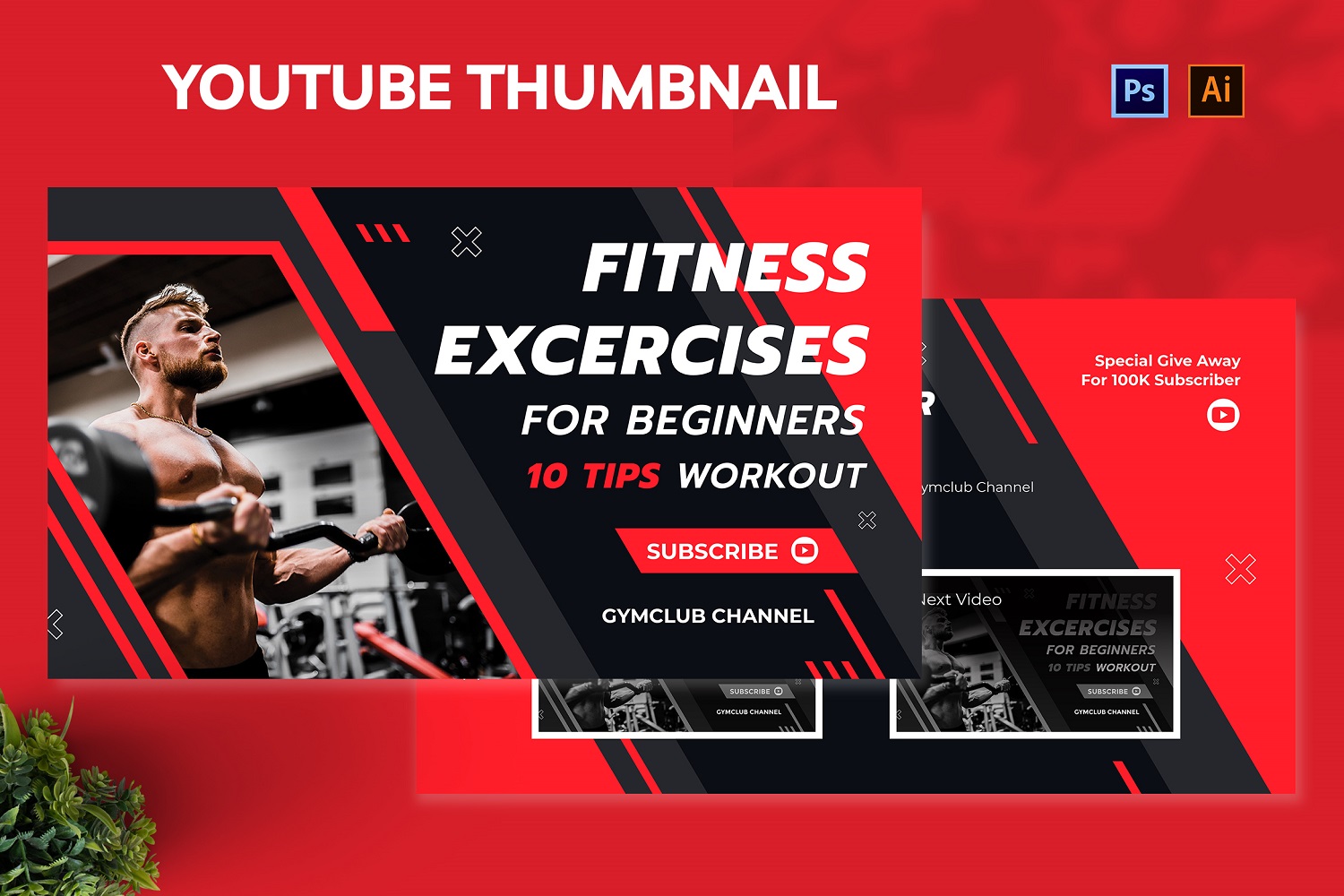Fitness Exercise Youtube Thumbnail