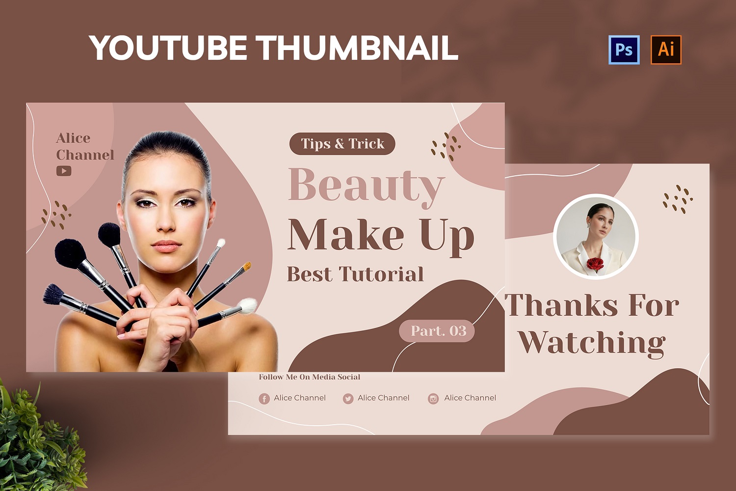 Beauty Channel Youtube Thumbnail