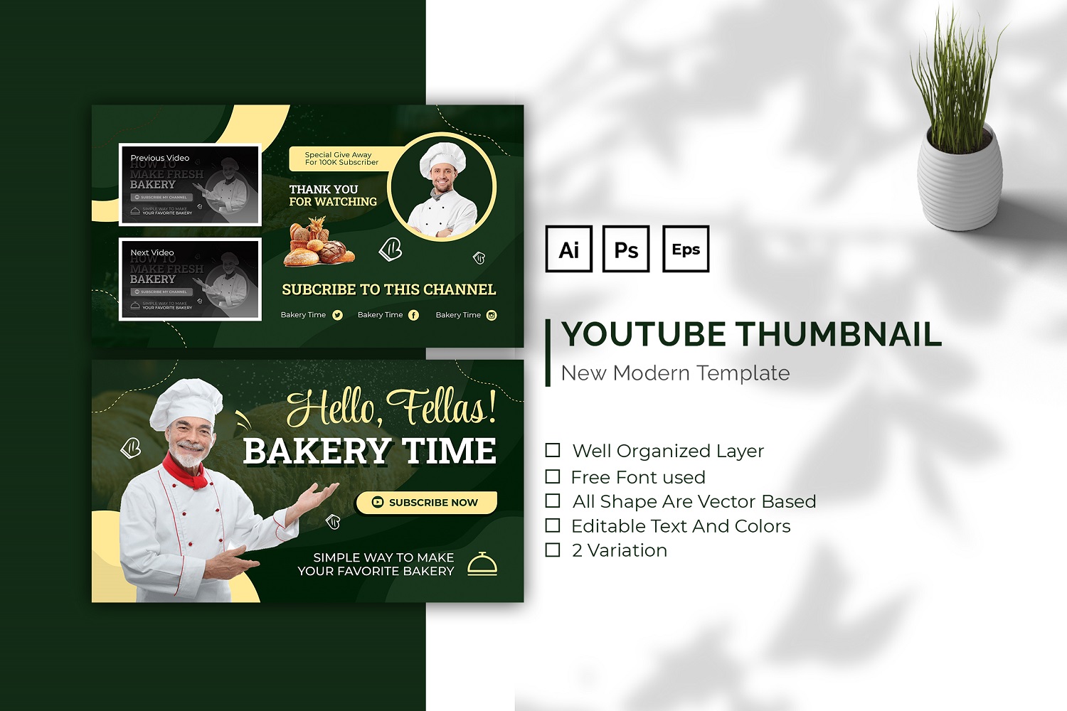 Bakery Chef Youtube Thumbnail
