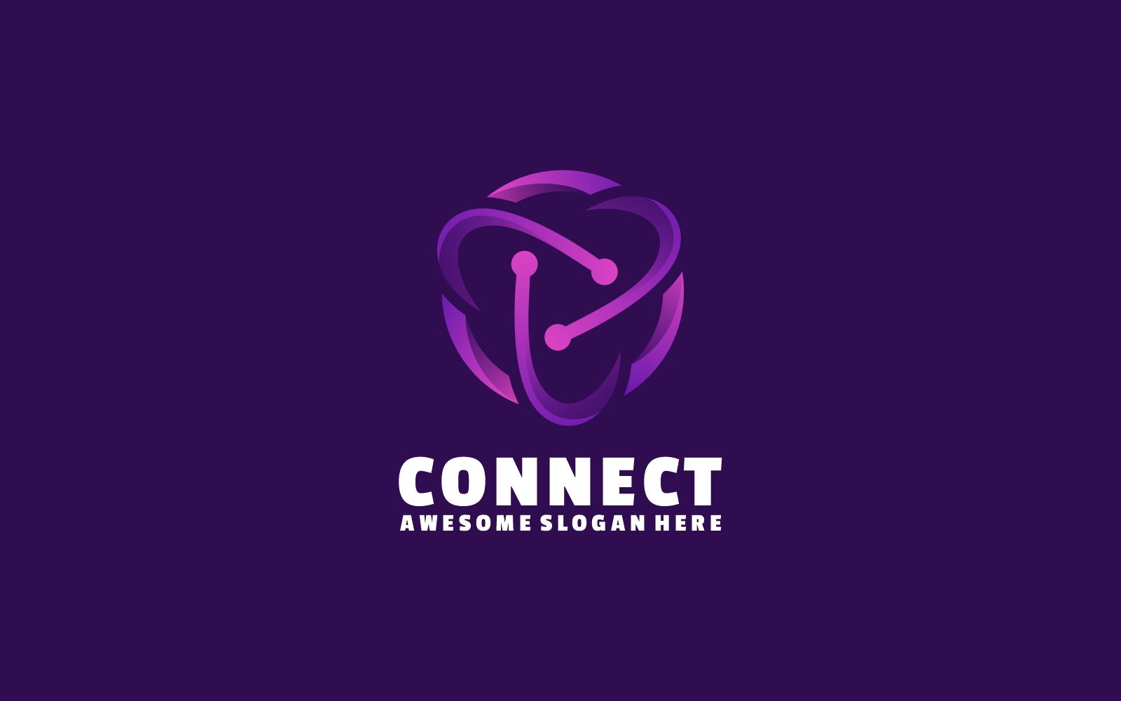 Connect Gradient Logo Style