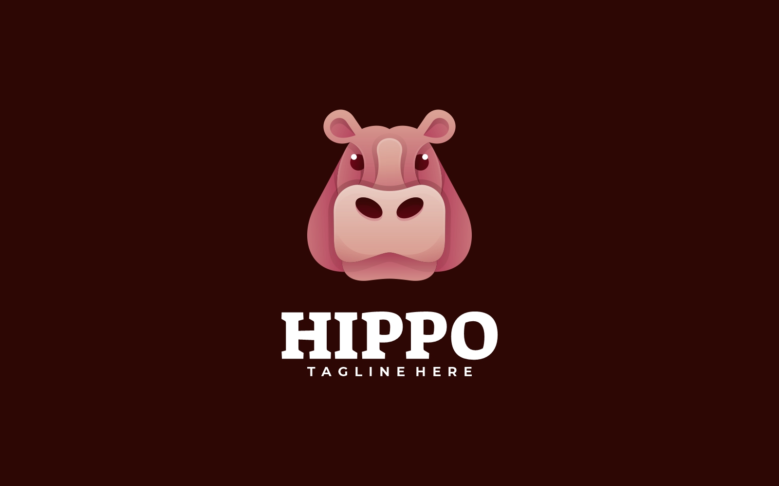 Hippo Gradient Logo Style
