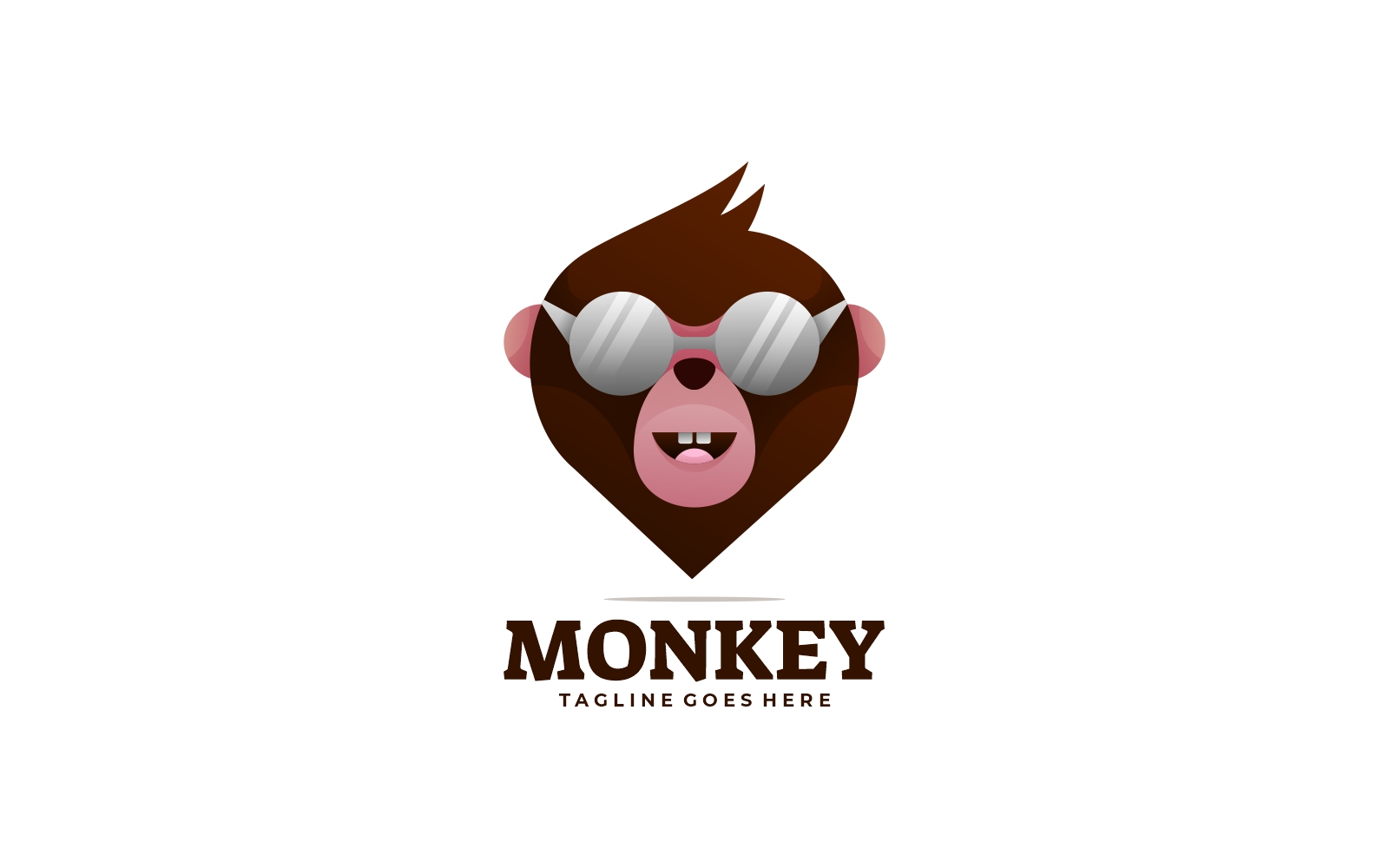 Monkey Gradient Logo Style
